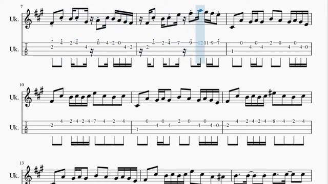 Ukulele Tab: How to play Night of Nights (Touhou) by beatMARIO смотреть онлайн