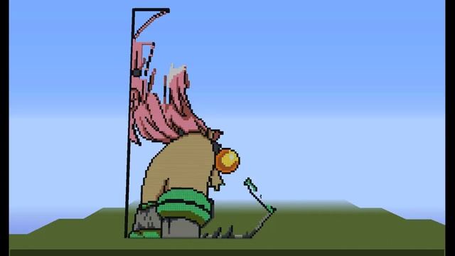 Minecraft Anime Pixel Art To Love Ru Momo [Time Lapse] смотреть онлайн