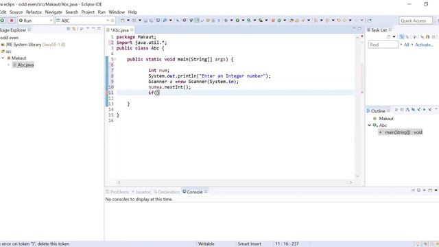 Odd even integer check in java (eclipse) смотреть онлайн