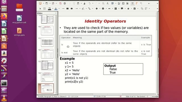 Operator and Types of Operators in Python with Demo explained in Tamil смотреть онлайн