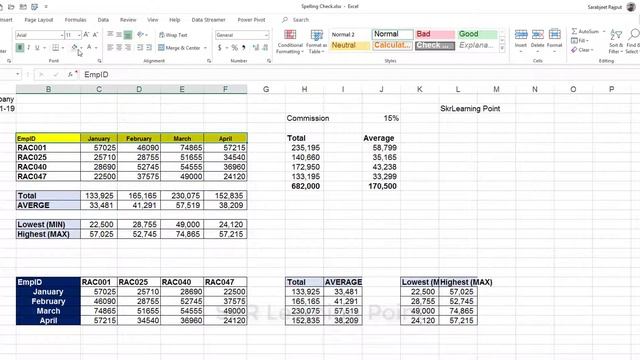 Excel in Hindi- Text & Cells Formatting #SkrlearningPoint смотреть онлайн