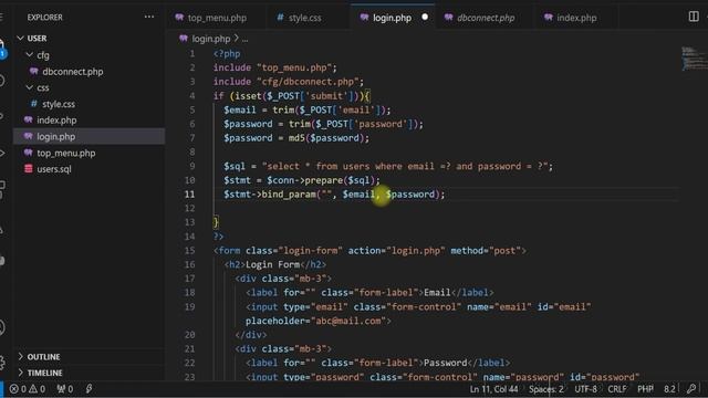 Display user name on header after login using PHP session and MySQL | Logged-in user information смотреть онлайн