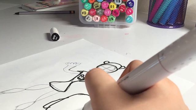 Как нарисовать человека мишку смотреть онлайн