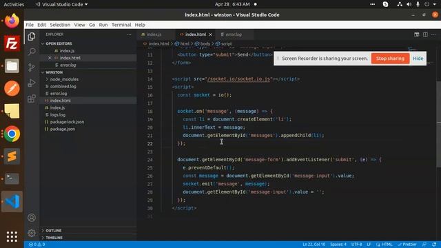 Express NodeJS Tutorial in Hindi #22 Creating real-time applications with Socket.io and Express.js смотреть онлайн