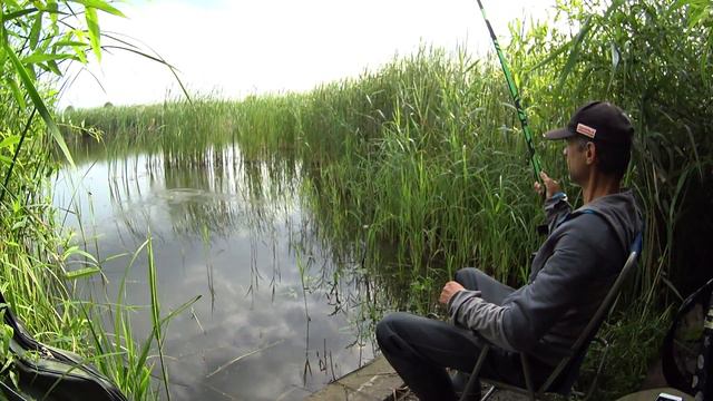 Летняя рыбалка на поплавок. Супер Клёв карася на удочку в тренде перловка и болтушка. смотреть онлайн