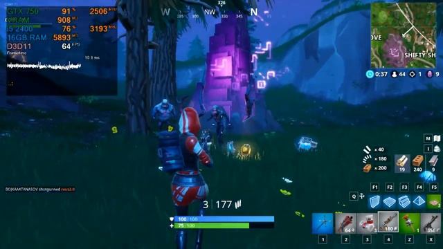 GTX 750 / Fortnite / i5 2400 / 16gb ram / 1080p-CUSTOM смотреть онлайн