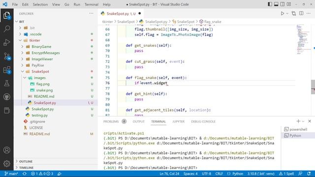 Build it Together with Tkinter and Python - SnakeSpotter - a venomous minesweeper clone! смотреть онлайн