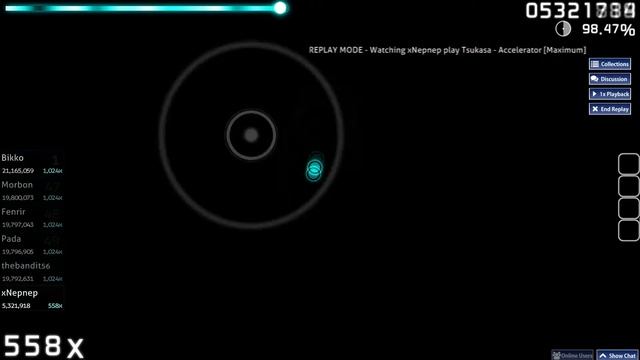 osu! Tsukasa - Accelerator [Maximum] 99.08% смотреть онлайн
