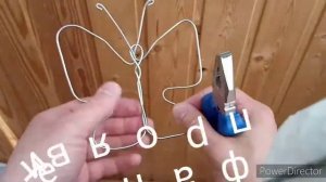 Бабочка из проволоки.