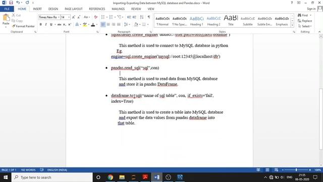 Importing Exporting Data between MySQL database and Pandas смотреть онлайн