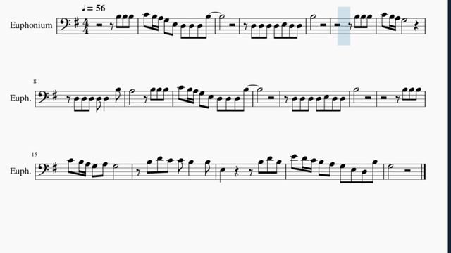 SUPER EASY Euphonium Sheet Music: How to play ghost town (voice memo) by Chloe George смотреть онлайн