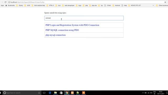 Ajax Search Box in PHP, MySQL and JQuery. смотреть онлайн
