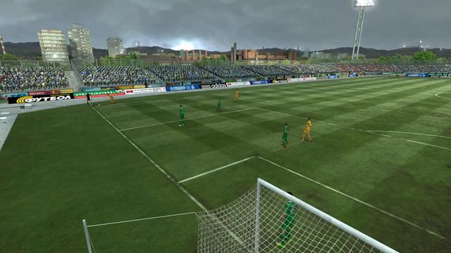 Красивый гол головой в FIFA 11 смотреть онлайн