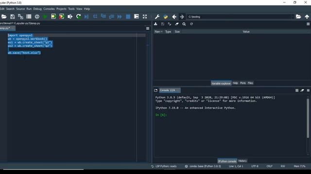 OpenPyxl in python смотреть онлайн