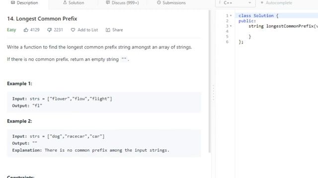 #14 Longest Common Prefix | Ultimate Leetcode Challenge смотреть онлайн