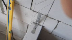 Как построить стену из газобетона с дверным проемом.