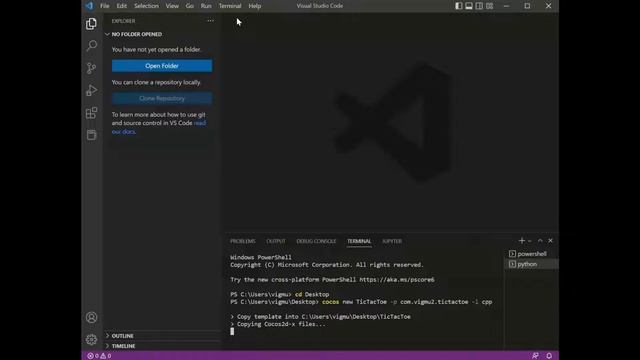 Creating a Cocos2d x Project in Visual Studio Code смотреть онлайн