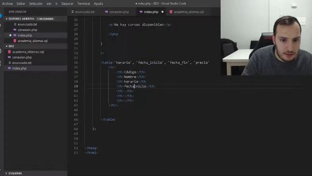 Ejercicios PHP - Base de datos #2 - Mostrando cursos en una tabla con mysqli смотреть онлайн