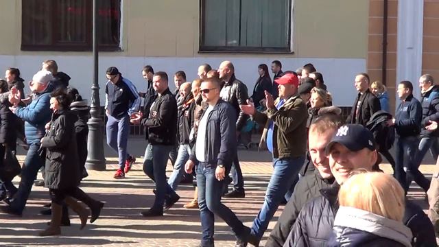Марш "тунеядцев" в Бресте по улице Советской 5 марта 2017г.! смотреть онлайн
