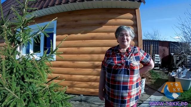Монтаж сайдинга Бревно. Отзыв клиента. смотреть онлайн