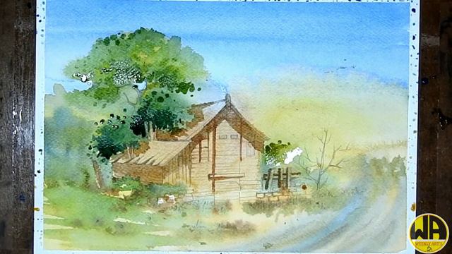 Landscape Painting In Watercolor смотреть онлайн