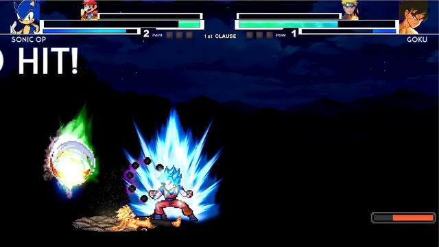 Sonic Chaos OP & Mario V2 VS Goku V5 LB & Naruto OP in Jump Force Mugen смотреть онлайн