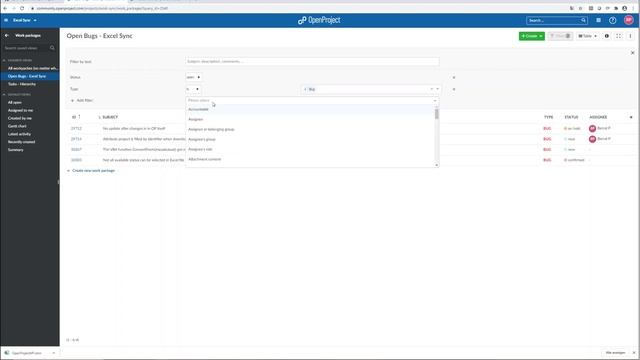 OpenProject Excel Synchronization - 2. custom queries смотреть онлайн