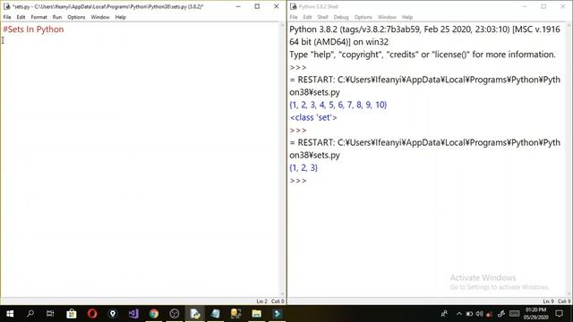 Python Programming Tutorial(for beginners) #10 -Sets смотреть онлайн