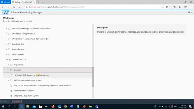 How to uninstall SAP system - uninstallation of SAP application Server (SWPM) смотреть онлайн