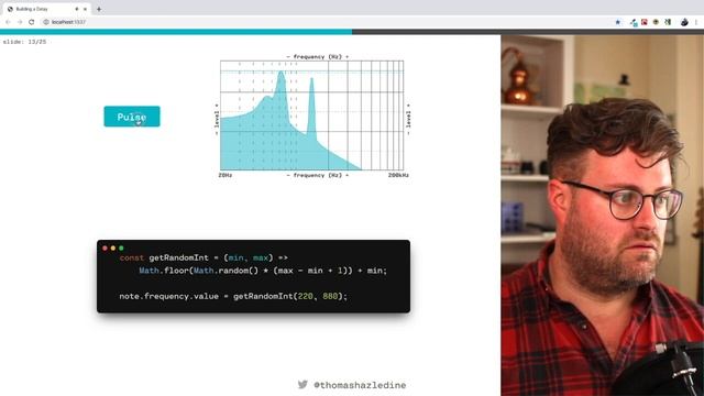 Creating a delay-pedal with JavaScript смотреть онлайн