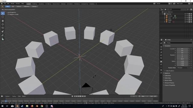 Blender 2.8 Array Modifier Rotate смотреть онлайн