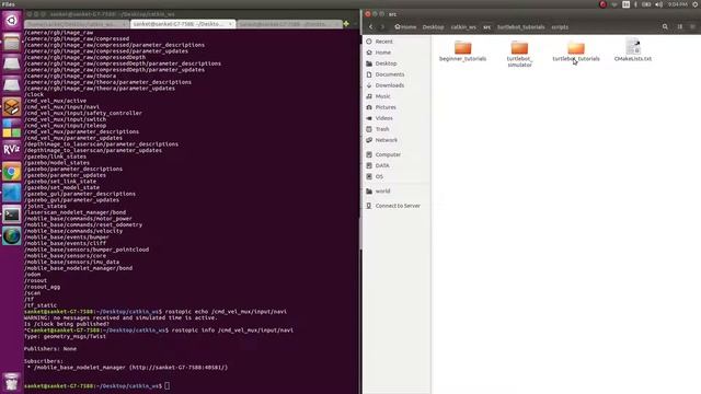 How to publish velocity to Turtlebot | Move Turtlebot | Gazebo | ROS Tutorial for Beginners смотреть онлайн