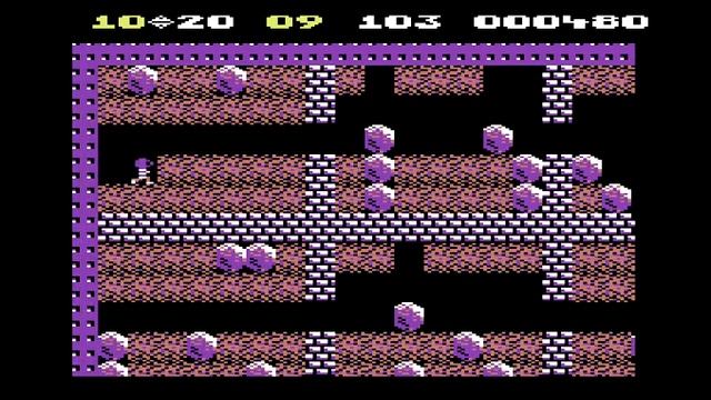 Boulder Dash (1984, C64) Gameplay
