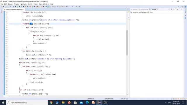 Find Union and Intersection of two Arrays in Java || Java Class-56 [Kannada] смотреть онлайн