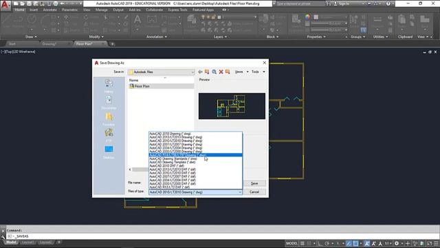 Saving AutoCAD Files as Different Versions смотреть онлайн