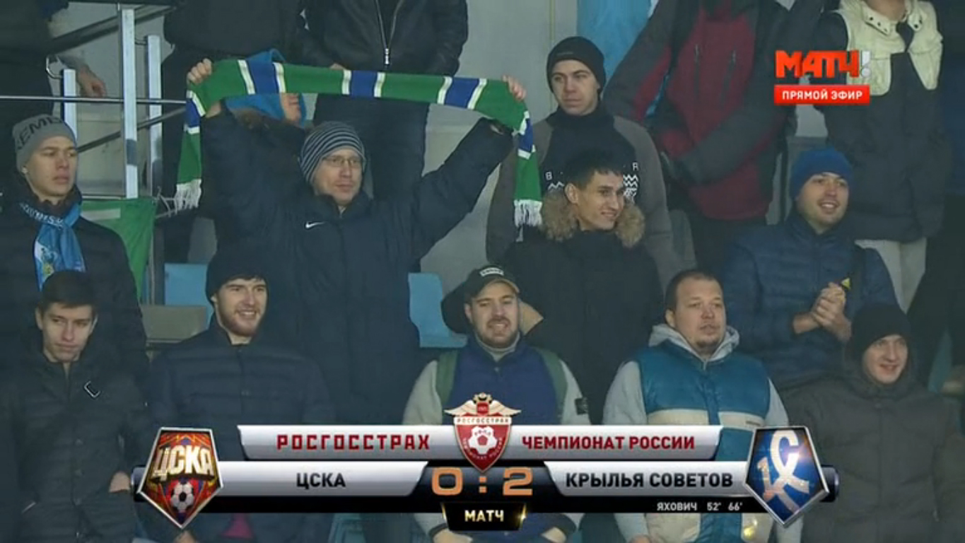 ЦСКА-Крылья Советов. 2-й тайм. 21 ноября 2015 смотреть онлайн