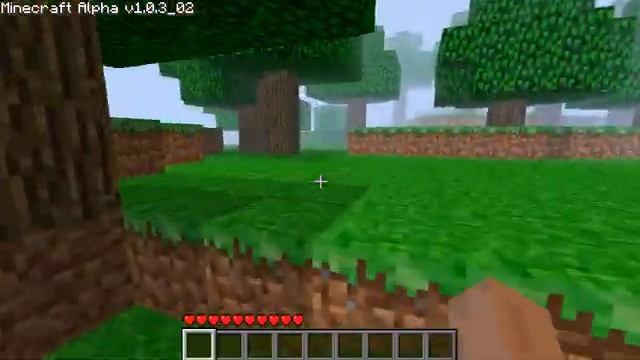 НОВОГОДНЯЯ ПАСХАЛКА В Minecraft alpha 1.0.3_02 смотреть онлайн