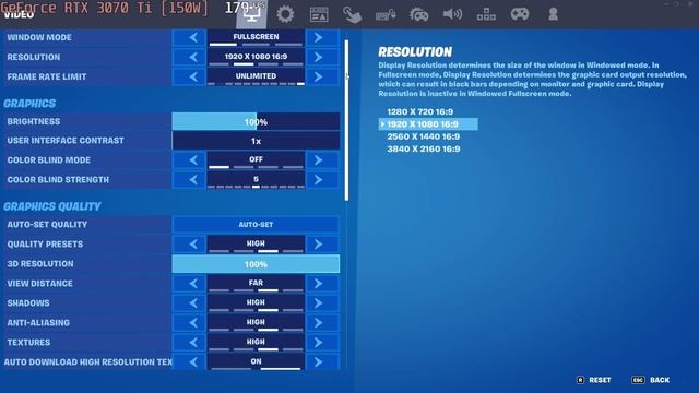 ? NVIDIA GeForce RTX 3070 Ti [Laptop, 150W] - Fortnite gameplay benchmarks (1080p) смотреть онлайн