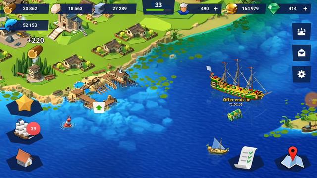 Прохождение Seaport морская стратегия(часть 5) Lvl 30-40