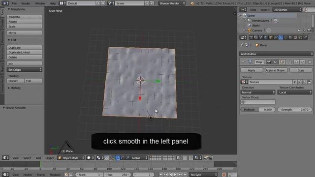 blender tutorial how to apply displacement maps смотреть онлайн