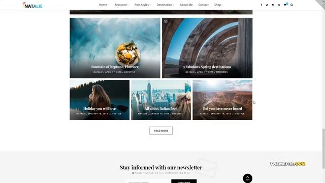 Mizuno Travel Blog WordPress Theme TMT смотреть онлайн