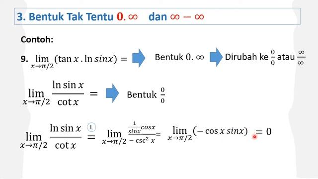 Pertemuan 15 2 Bentuk Tak Tentu dan Aturan L'hopital смотреть онлайн