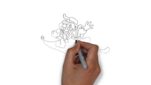 как нарисовать алладина,how to draw Aladdin,cómo dibujar Aladdin смотреть онлайн