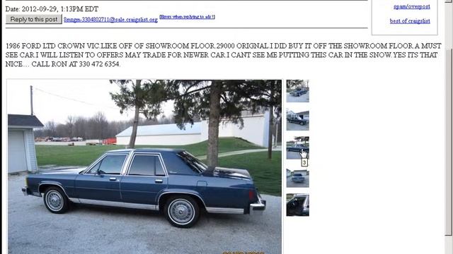 Best Of Akron/Canton Craigslist 1986 Ford LTD Crown Victoria (10-3-12) смотреть онлайн