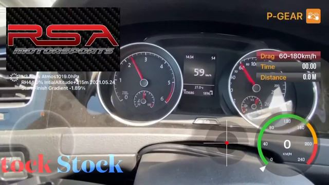 VW Golf 7 TDI DSG RSA Seviye 1 (Stage1 Uygulaması) | 60 - 180 km/h Acceleration смотреть онлайн