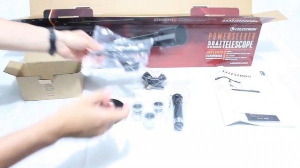 Unboxing Telescopio Celestron Powerseeker 50AZ 21039 - Cosmoshop