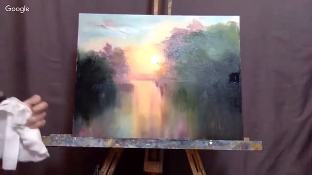 Мастер-класс "Утро. Пейзаж Масло. смотреть онлайн