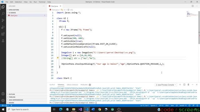 Creating Custom Icons and Drop-down Lists in an Input Dialog | Java Swing | Tamil смотреть онлайн