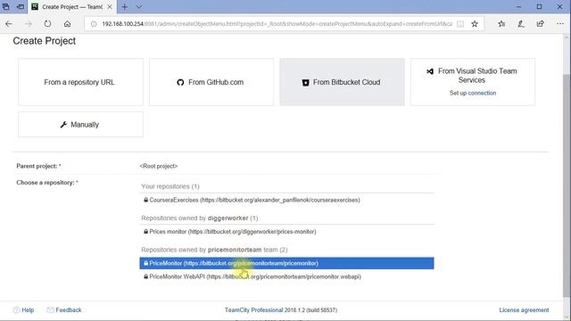 1. Создание проекта в TeamCity смотреть онлайн
