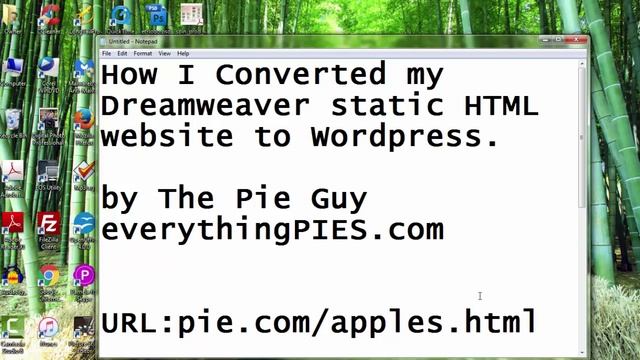 Convert Dreamweaver HTML website to Wordpress смотреть онлайн